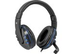 Defender Warhead G-160 Cuffie Da Gioco Nero-Blu Con Microfono + Game