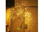 Led Lampada Albero Filo Di Rame Bianco Caldo Artificiale Albero Bonsai Luce Notturna Luci Decorative Batteria Operata Decorazione Interna