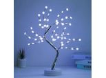 Led Lampada Fiocco Di Neve Bianco Artificiale Albero Bonsai Luce Decorativa Luci A Batteria Operata Decorazione Interna