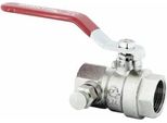 Valvola A Sfera 3/4" Con Scarico IG-IG Rubinetto Con Premistoppa Ottone"