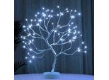 Led Filo Di Rame Albero Lampada Bianco Artificiale Albero Bonsai Luce Notturna Batteria Operata Decorazione Interna