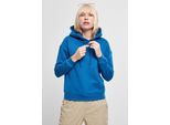 Urban Classics TB1524 | Felpa Con Cappuccio Da Donna Con Polsini A Coste - Colore: Blu Sportivo - Taglia: 5XL