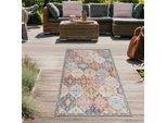 Tappeto Orientale Per Interni Ed Esterni Con Ornamenti Multicolore Dimensioni - 80 X 300 Cm