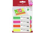 Faber-Castell 159591 Evidenziatore 4 Pz Verde, Arancione, Rosa, Giallo