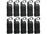 Retevis RT622 Walkie Talkie, Radio Con Auricolare, PMR446 Senza Licenza, 16 Canali Ctcss/Dcs, Monitor Vox Scan, 10 Pezzi Adatto Per Supermercati, Scuole, Sicurezza, Aiuti Di Emergenza, Soccorso