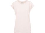DáMské TričKo Urban Classics Ladies Extended Shoulder Tee Rosa - Xs