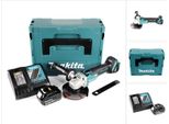 Makita Dga 504 RT1J 18 V Smerigliatrice Angolare Brushless A Batteria 125 Mm In Valigetta Makpac + 1X Batteria 5,0 Ah + Caricatore