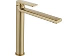 Rubinetto Da Lavabo Rea Verso Brush Gold High