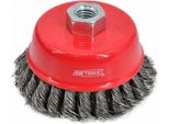 Awtools Spazzola Di Testa 100 Mm / Filo Ritorto / Filettatura M14