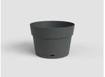 Vaso Per Piante Artevasi Bianco Antracite Plastica Circolare Ø 40 Cm