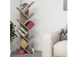 Skye Decor, Hitit- Hitit Alm, Colore Noce, Librerie, 128,5X46X22 Cm, 100% Pannello Di Particelle Rivestito In Melamina