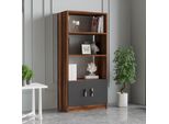 Skye Decor, Vo4-Ba, Libreria, 100 % Pannelli Rivestiti In Melamina, Noce, 63,6 X 37,6 X 140 Cm