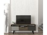 Skye Decor, Borges, Tavolino Per Tv, Grigio, 100 % Slipboard Rivestito In Melamina, 150 X 35 X 55,6 Cm