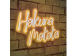 Opviq, Hakuna Matata - Giallo, Strisce Led, Giallo, Strisce Al Neon Flessibili, 47 X 29 X 2 Cm