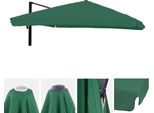 Coperchio Di Ricambio Per Ombrellone A Semaforo Di Lusso HWC-A96 Con Sportello, Copertura Per Ombrellone, 3X4M (Ø5M) Poliestere 4Kg ~ Verde Scuro