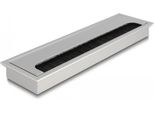 Delock KabeldurchfüHrung FüR Tischeinbau Mit BüRste 280 X 80 X 28 Mm Silber (66862)