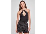 DáMské TíLko Urban Classics Ladies Short Wraped Neckholder Top Nero - Xl