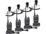Retevis RT85 Radio Ammteurf, Walkie Talkie Dual Band A Lunga Portata, Walkie Talkie Professionale Da 1400 Mah Con Microfono Per La Sicurezza, La Produzione