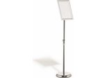 Durable Espositore Da Pavimento Con Cornice A Scatto In Alluminio A4, Argento, 479823