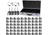 Sistema Di Guida Turistica Wireless Retekess T130S, Sistema Di Guida Turistica Wireless Audio Whisper Sound Guide, Con Box Di Ricarica Portatile Con 64 Slot