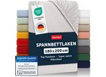 Blumtal Lenzuolo Matrimoniale 180X200Cm - Copripiumino In Microfibra Traspirante E Morbida In Grigio Chiaro Di Luna - Lenzuolo 180X200 Cm Per Un Clima Di Riposo Confortevole