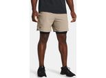 Under Armour Ua Vanish Woven 2In1 Sts - Timberwolf Taupe, Taglia:Xxl