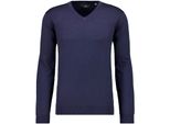 Rundhalspullover Ragman, Herren, Gr. 56, Blau (Marineblau), Strick, 100% Wolle, Pullover Rundhalspullover