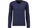Rundhalspullover Ragman, Herren, Gr. 52, Blau (Marineblau), Strick, 100% Wolle, Pullover Rundhalspullover