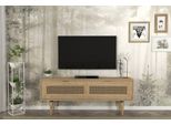 Skye Decor, Sirona - Oak, Fernsehtisch, Eiche, 100 % Melaminbeschichteteteten Spanplatten, 140 X 29,6 X 55,2 Cm