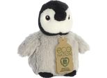 Aurora, 35083, Eco Nation Mini Pinguino, 13 Cm, Peluche Ecologico, Grigio