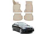 2010-2013 Bmw Serie 5 Limo Touring F10 F11 Tappetini Tpe Beige 4 Pz