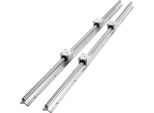 Guida Lineare Vevor Guida Lineare 2 Pezzi SBR16-800 Mm Acciaio Al Carbonio Alluminio 4 Pezzi SBR16UU Pattini Di Scorrimento