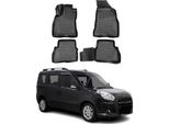 2010-2021 Fiat Doblo Tappetini Tpe Nero 4 Pz