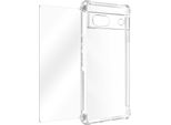 Avizar, Custodia Protettiva Per Google Pixel 7A Angoli Rinforzati + Pellicola In Vetro, Trasparente
