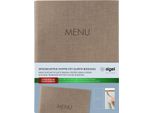 Sigel SM211 Sigel Cartella Menu Menu, Din A5, Beige