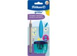 Pelikan 823517 Pelikan Griffix® Starter Bleistift-Set B Silber Mit Radierer, 1 Set