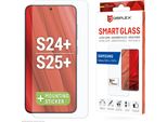 E.V.I. Displex Smart Glass (9H) Per Samsung Galaxy S24+/S25+, Adesivo Di Montaggio, Infrangibile, Samsung, Galaxy S24+, Galaxy S25+, Applicazione A Secco, Resistente Alla Polvere, Resistente Agli Urti, Resistente Ai Graffi, Trasparente, 1 Pezzo(I)