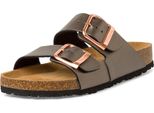 Tamaris Donna Mulo Due Cinghie Fibbia Pelle Plantare 1-27503-42, Dimensione:38 Eu, Colore:Grigio
