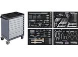 Kraftwerk Kra 102.117.103 Basic Line Carrello Da Officina BT700, 7 Cassetti, Dotato Di 337 Pezzi.