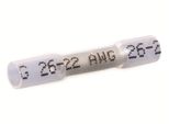 Quadrios 22C469 Connettore Di Testa Con Tubo Termorestringente 0,3 Mm² 0,5 Mm² Completamente Isolato Bianco 1 Set (22C469)