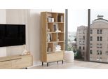 Skye Decor, On4-S, Libreria, 100 % Melamine Coated Slipboard, Noce, 83,9 X 29,5 X 175,6 Cm