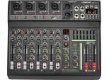 Mixer Audio, 4 Canali, Equalizzatore A 7 Bande, Connessione Usb, Spina Ue