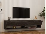Skye Decor, Arges - Antracite, Tv-Einheit, Anthrazit, 100 % Melaminbeschichtetetete Spanplatten, 141 X 30 X 31 Cm