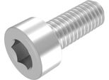 Vite A Testa Cilindrica Seccaro M2,5 X 8 Mm, Acciaio Inossidabile V2A Va A2, Din 912 / Iso 4762, Cava Esagonale, Filettatura Completa, 20 Pezzi