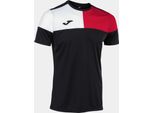 T-Shirt Joma Crew V, Schwarz-Rot-Weiss, 164