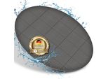 Tillvex® Sottotappeto Per Vasche Idromassaggio Rotondo 240Cm Grigio | Tappetino Per Piscina Sottotappeto Per Vasche Idromassaggio All'aperto | Tappetino Di Protezione Termica Per Piscina Sottotappeto | Piastra Di Protezione Per Pavimento Protegge E Isola