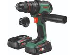 Trapano A Percussione A Batteria Advancedimpact 18V-80 Quicksnap, 2 Batterie Pba 18V 2,5Ah