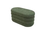 Rebecca Mobili Sgabello Zeytin 38X76X38 Tessuto Poliestere Mdf Verde Scuro Moderno