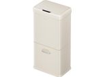 Eko - Cestino Vintage Sensor 32+18 Litri - Plastica Acciaio - Vanilla Cream