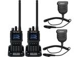 Retevis C1 Radio A Lungo Raggio, Impermeabile IP67 Con Microfono, 1800Mah, Vox, Chiamata Di Gruppo, Walkie Talkie Dual Band Per La Logistica